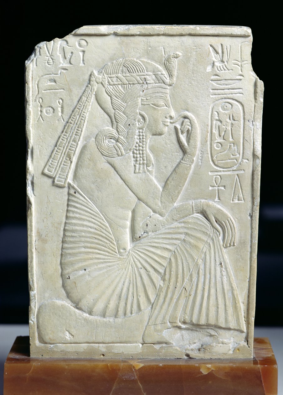 Rilievo che raffigura Ramses II come bambino, Nuovo Regno da Egyptian 19th Dynasty