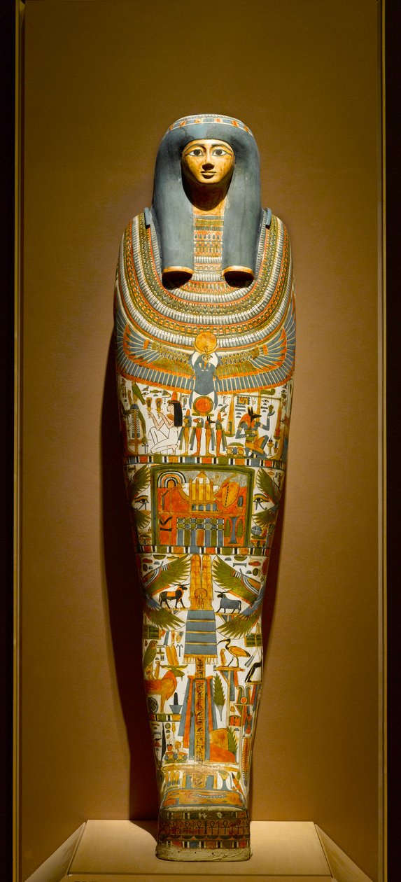 Cartonnage interno di Gautseshenu, c.700-650 a.C. da Egyptian
