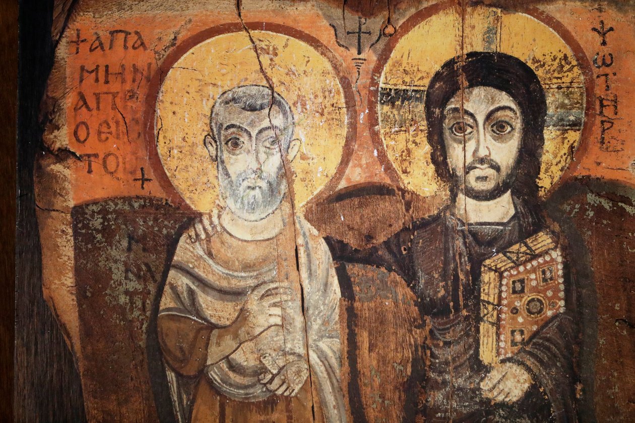 Gesù e Menas in un