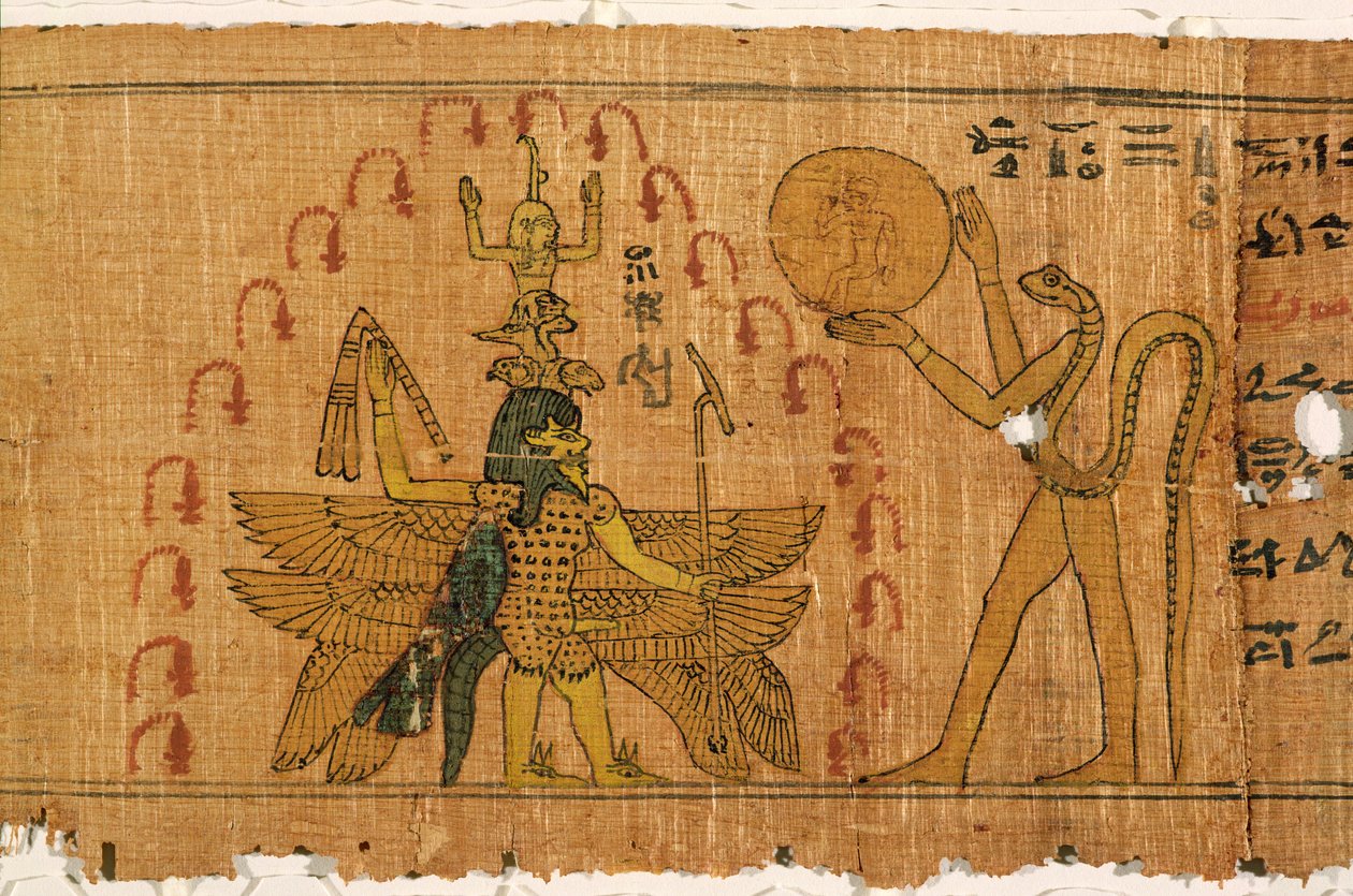 Papiro magico, Periodo Tardo Dinastico, Periodo Tolemaico (332-30 a.C.) da Egyptian