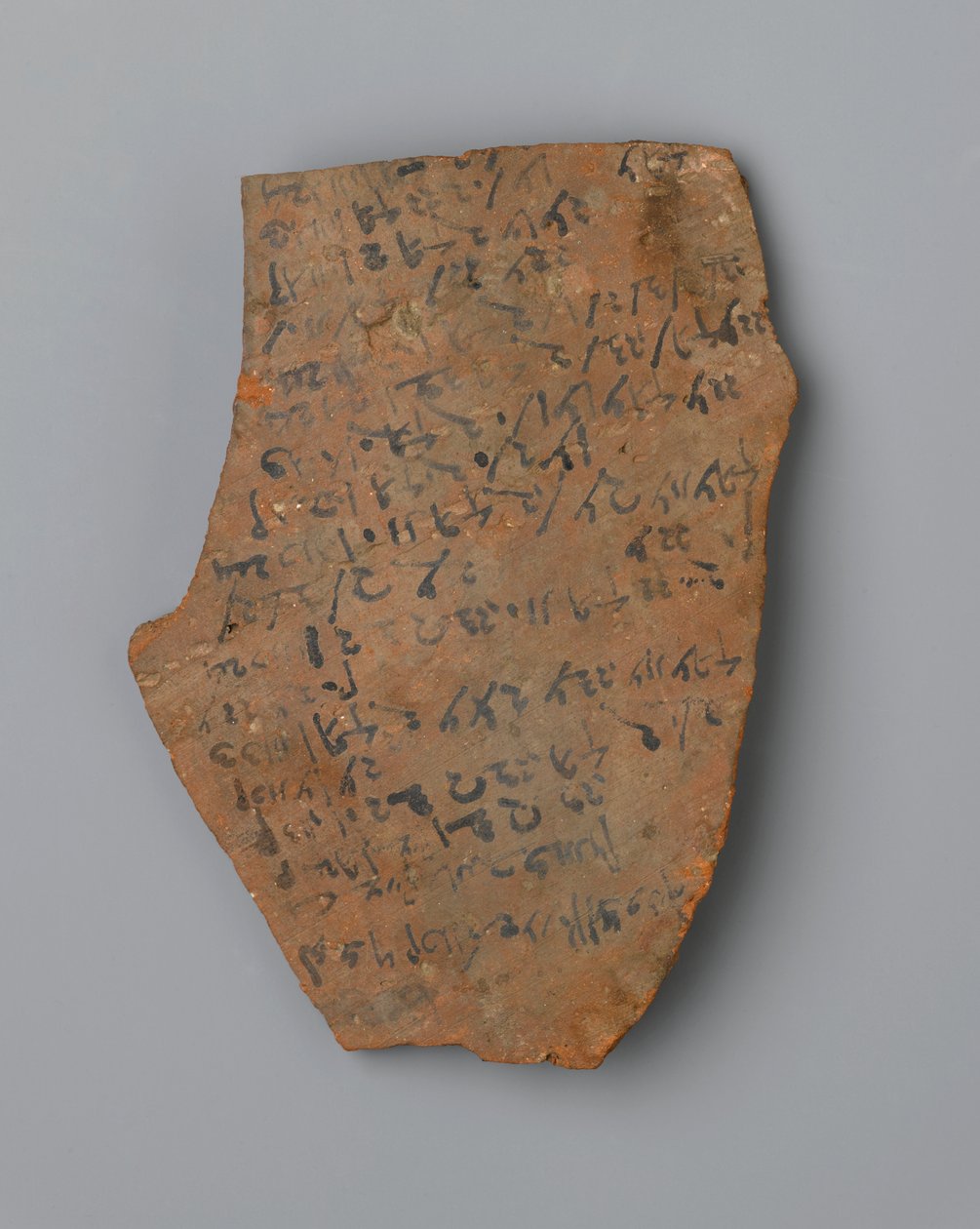 Ostrakon elenco dei tempi di illuminazione, possibilmente da Elefantina da Egyptian