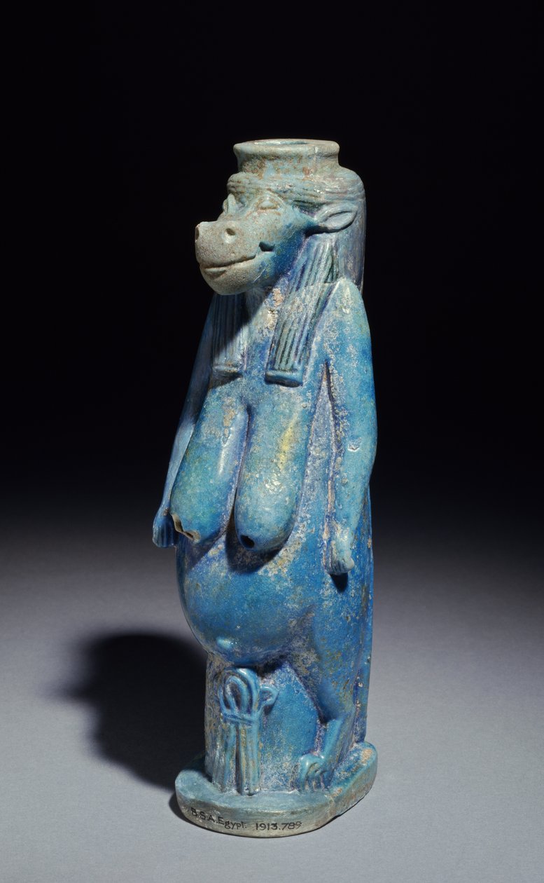 Taueret, la dea ippopotamo, probabilmente Periodo Tardo, c.664-332 a.C. da Egyptian