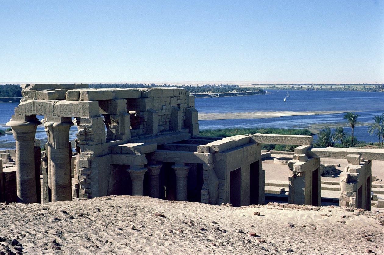 Veduta del Tempio Doppio Romano e Tolemaico di Sobek e Haroeris sul Nilo da Egyptian