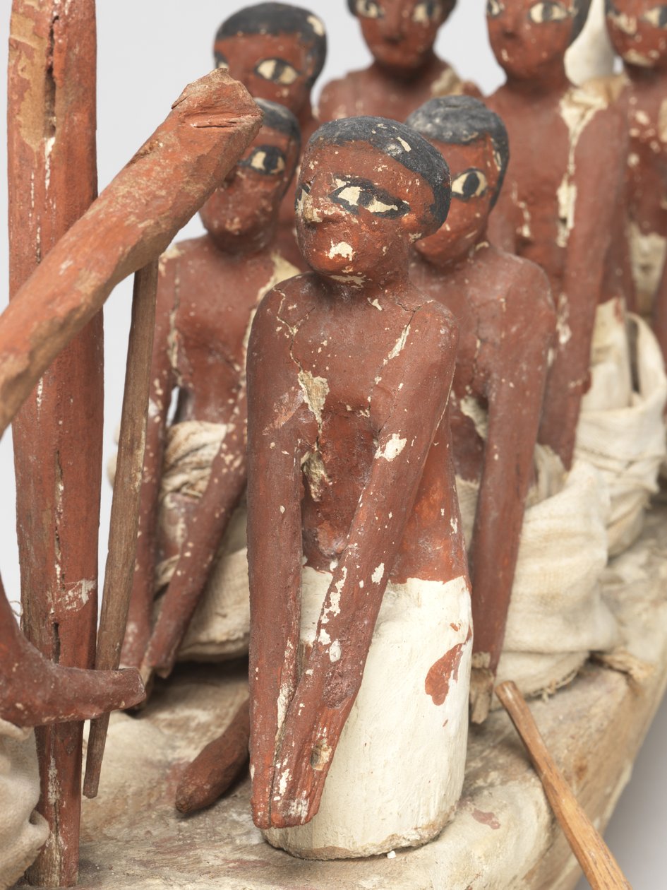 Modello di barca a vela dalla tomba di Khety (Beni Hasan) Medio Regno da Egyptian 12th Dynasty