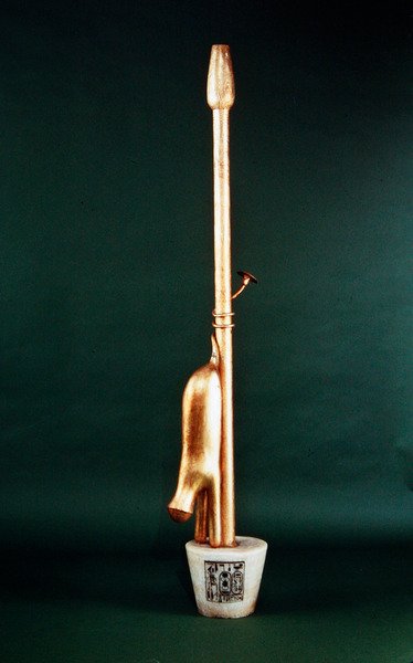 Emblema di Anubi, dalla tomba di Tutankhamon, Nuovo Regno da Egyptian 18th Dynasty