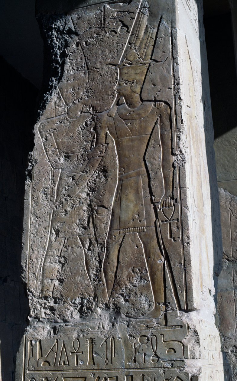 Bassorilievo, Tempio Mortuario della Regina Hatshepsut, Djeser-Djeseru (Santo dei Santi), Deir el-Bahri, Luxor, Tebe (Patrimonio dell