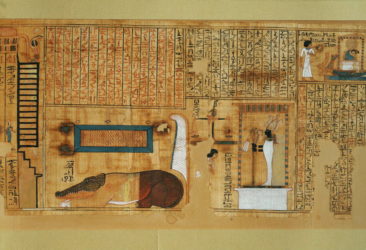 Libro dei morti dello scriba Nebqed, regno di ... da Egyptian 18th Dynasty