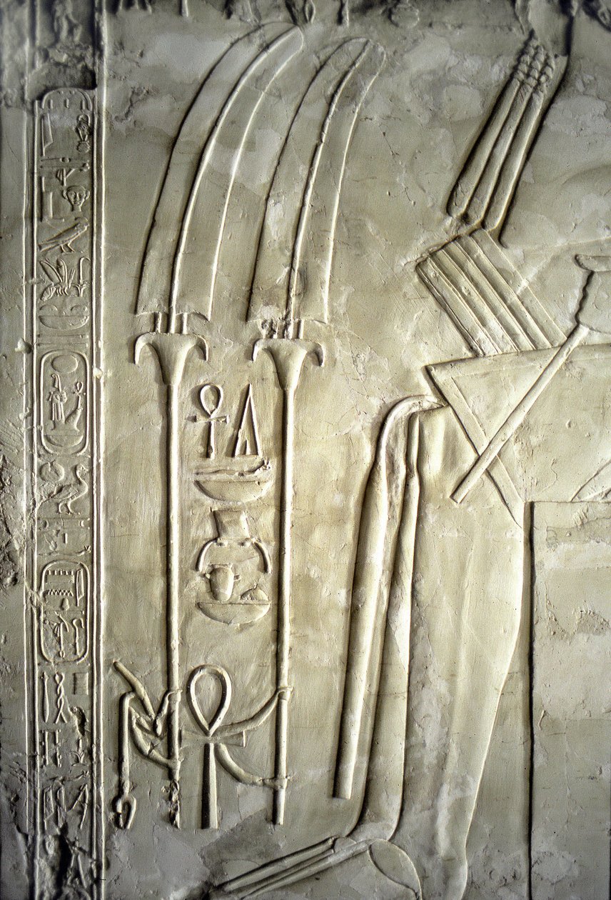 Antichità egizia: geroglifici. Tomba di Kherouef (XVIII dinastia) da Egyptian 18th Dynasty