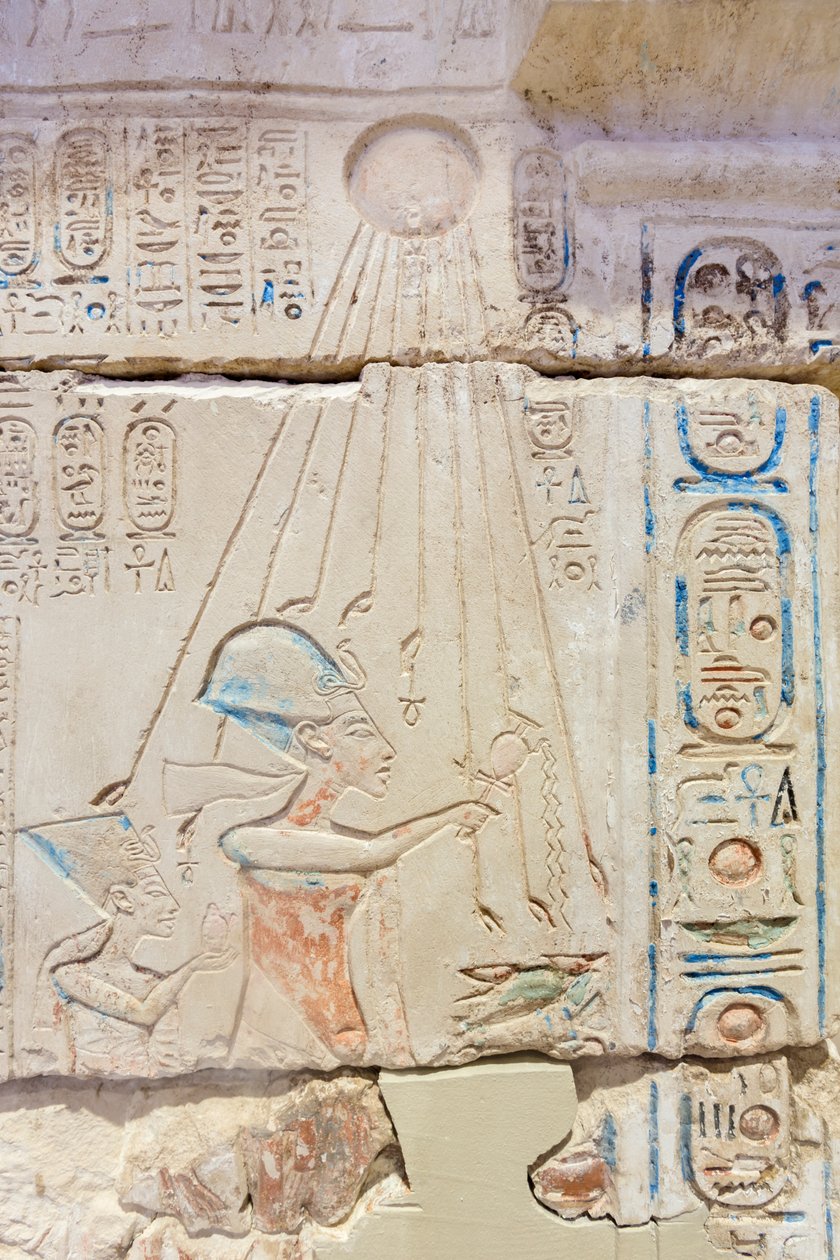 Facciata di un santuario, dettaglio da Egyptian 18th Dynasty