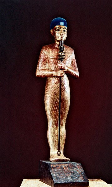 Figura del dio Ptah, dalla tomba di Tutankhamon, Nuovo Regno da Egyptian 18th Dynasty