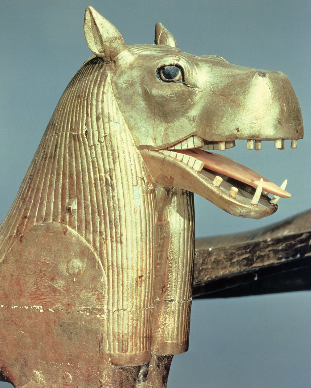 Testiera funeraria a forma della dea Tueris, dalla tomba di Tutankhamon da Egyptian 18th Dynasty