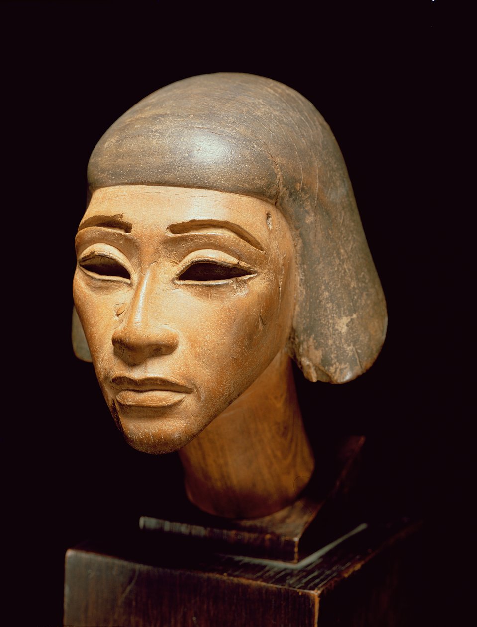 Testa di un arpista, da Tell El-Amarna, c.1370-1360 a.C. da Egyptian 18th Dynasty