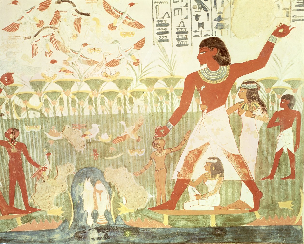 Caccia e Pesca, dalla Tomba di Nakht da Egyptian 18th Dynasty