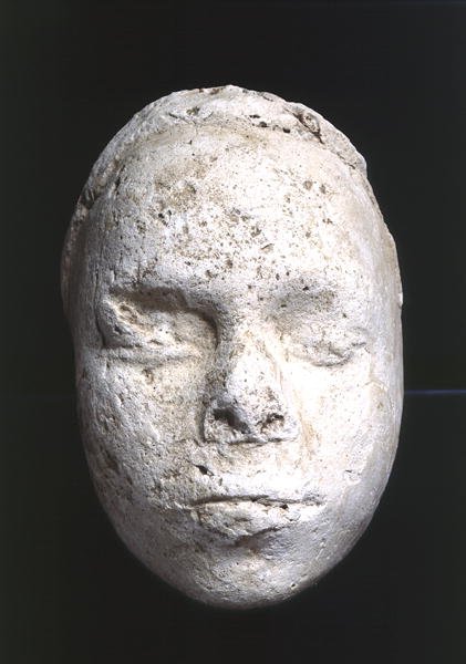 Maschera maschile, possibilmente uno studio di scultore, da Tell El-Amarna, c.1353-1295 a.C. da Egyptian 18th Dynasty