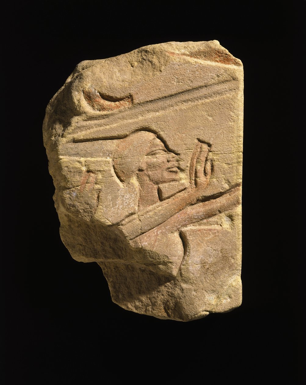 Nubiano in gesto di adorazione, da Karnak, Egitto, Periodo Amarna, Nuovo Regno, c.1353-1336 a.C. da Egyptian 18th Dynasty