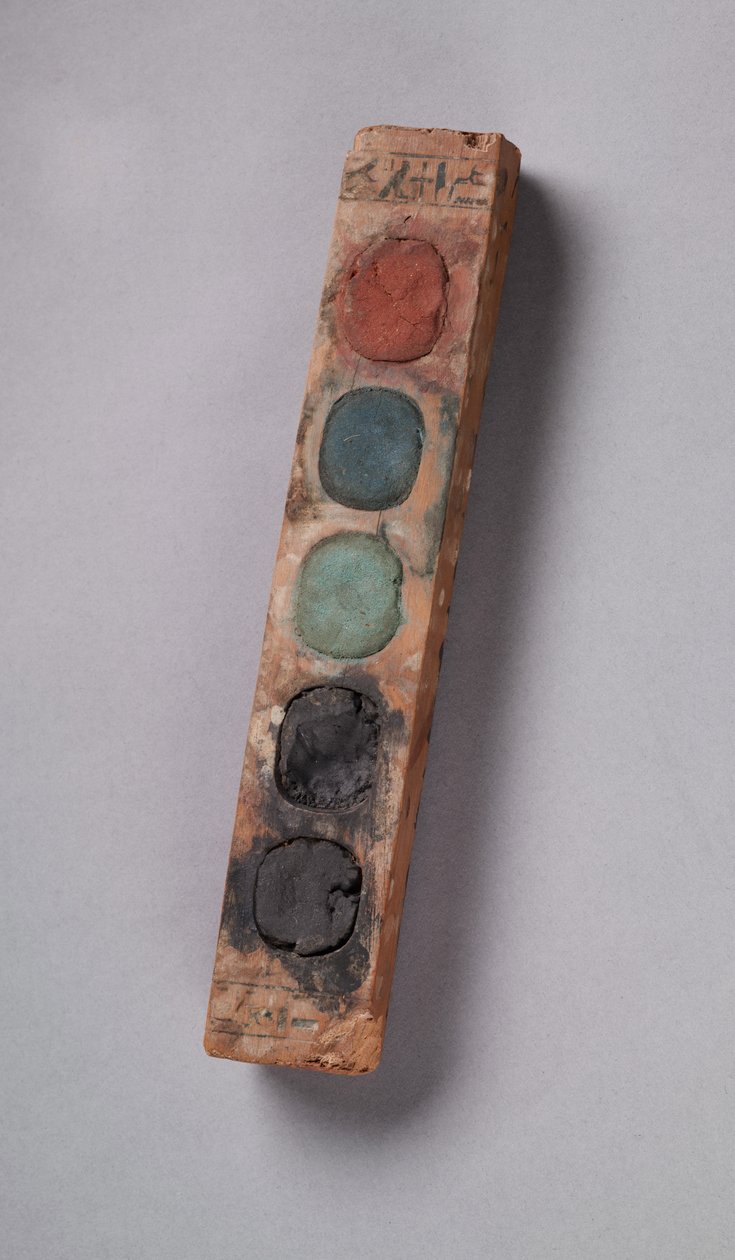Scatola di colori del visir Amenemope, Nuovo Regno, c.1427-1401 a.C. da Egyptian 18th Dynasty