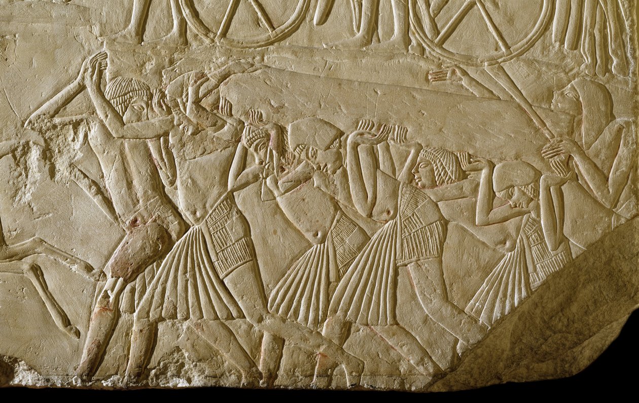 Rilievo dalla tomba di Horemheb da Egyptian 18th Dynasty