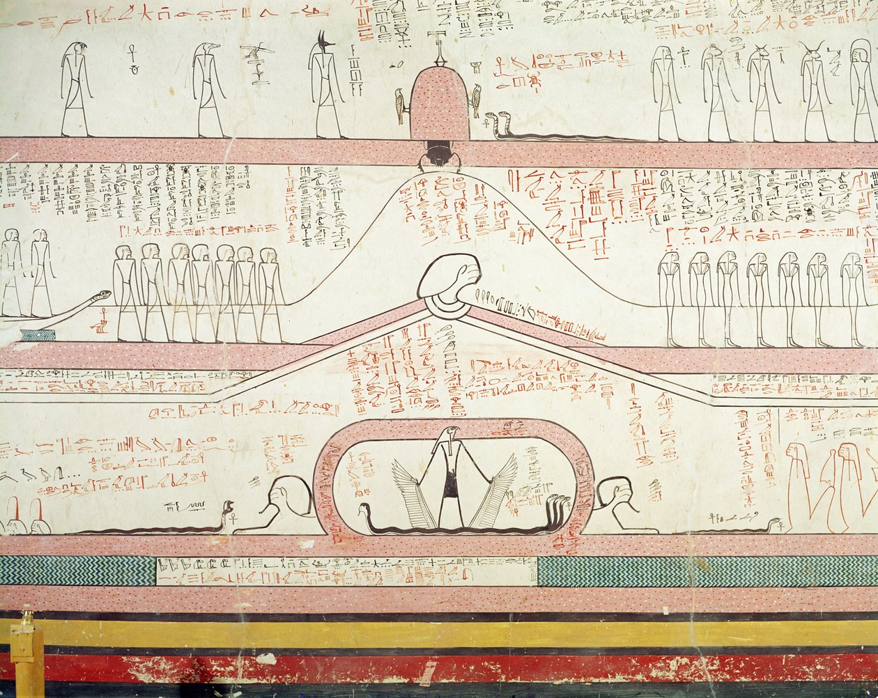 Scena dal Libro di Amduat che mostra il viaggio nell