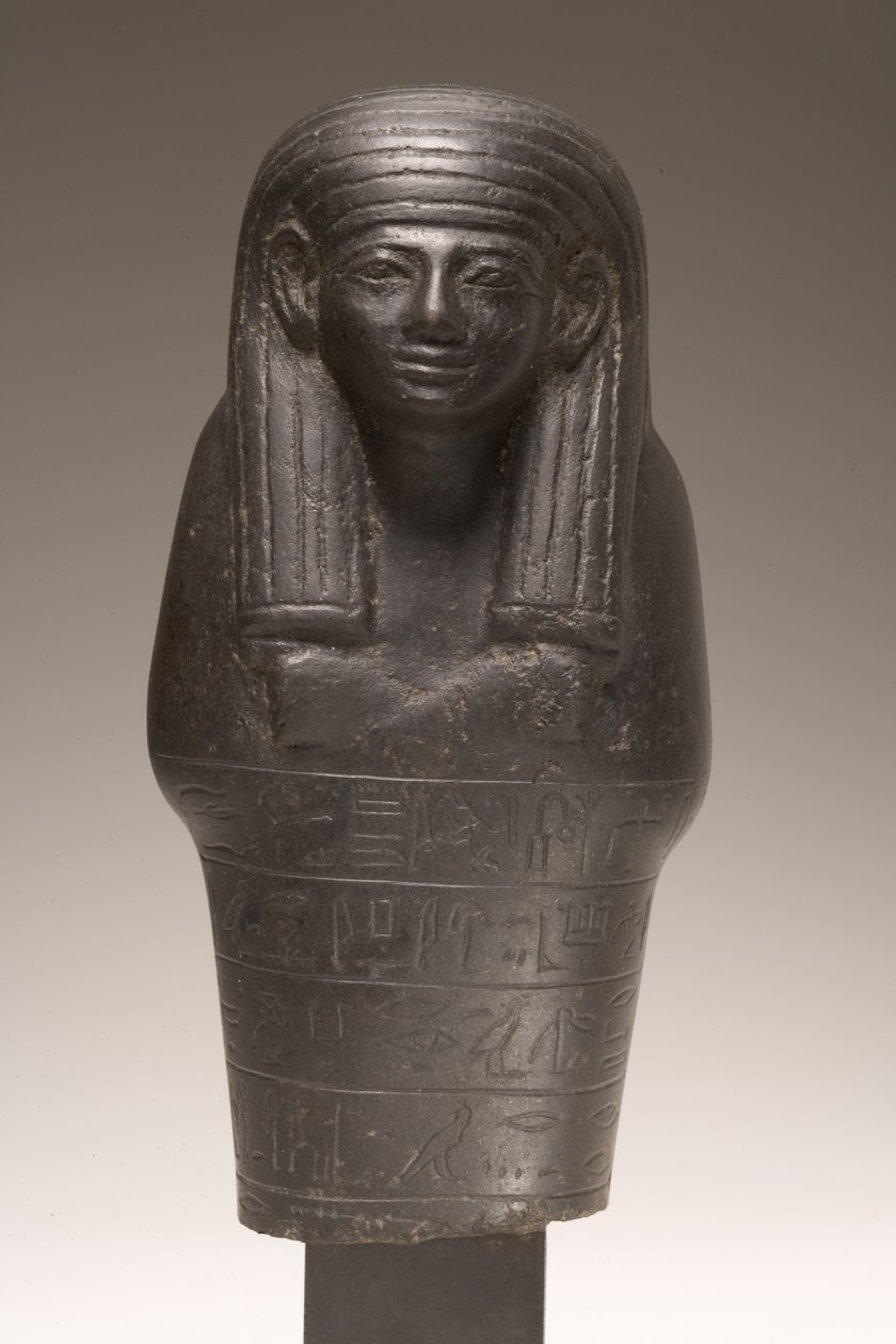 Figura shabti per Amenemhat, Nuovo Regno (diorite) da Egyptian 18th Dynasty