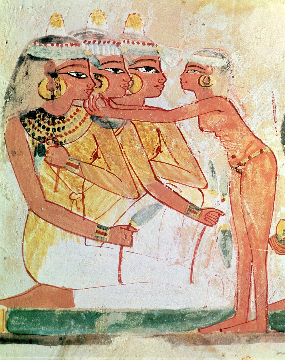 La toilette delle donne, dalla tomba di Nakht, Nuovo Regno, c.1400 a.C. da Egyptian 18th Dynasty