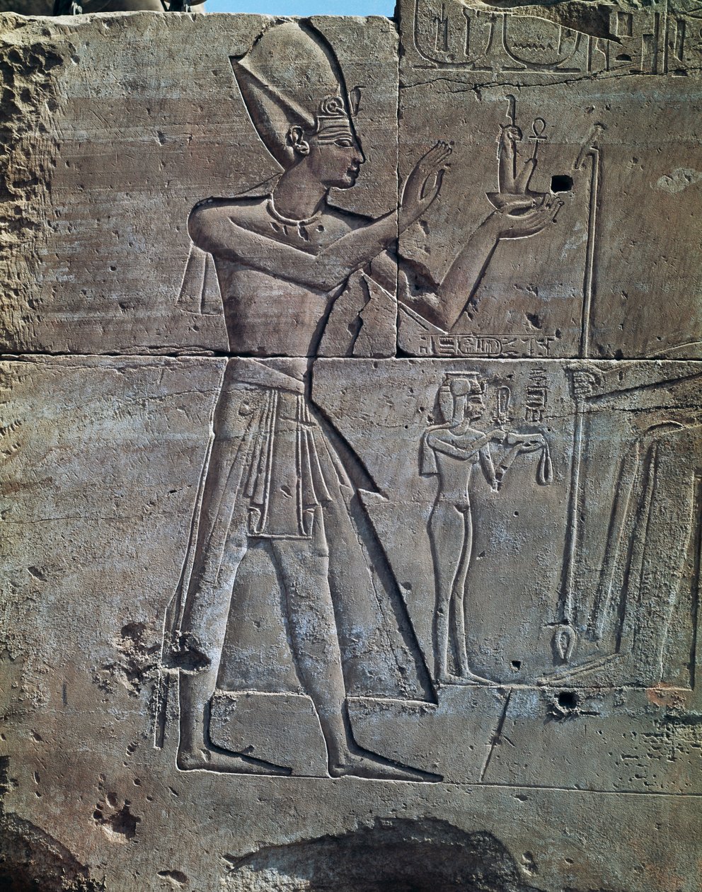 Thutmose III, rilievo, Tempio di Amon, Complesso del Tempio di Karnak (Lista del Patrimonio Mondiale Unesco) da Egyptian 18th Dynasty