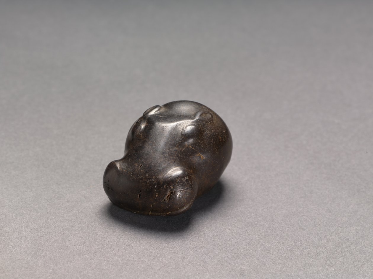 Peso a forma di testa di ippopotamo, c.1540-1296 a.C. da Egyptian 18th Dynasty