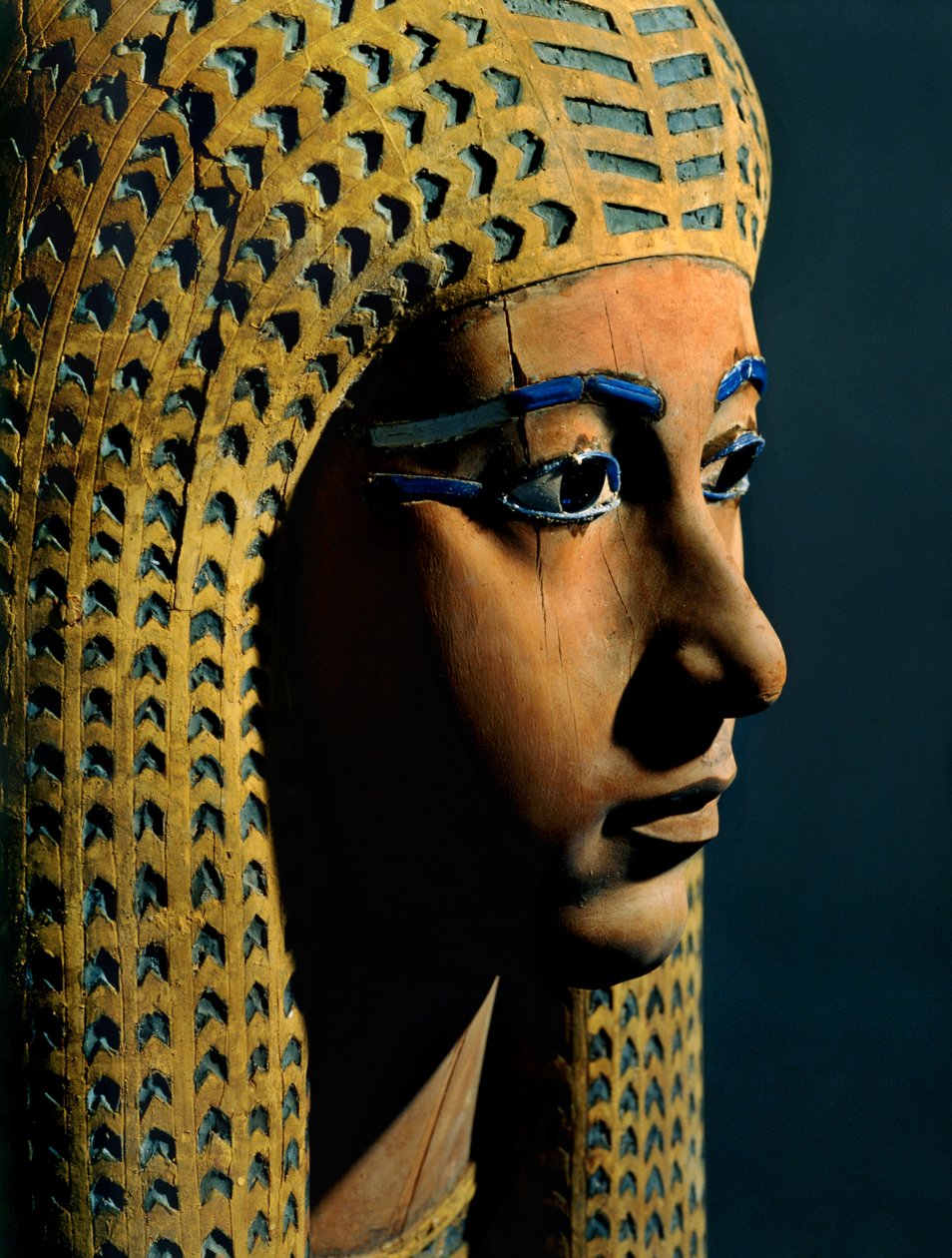Scultura in legno della regina Ahmose Merit-Amon, moglie di Amenofi I (scultura) da Egyptian 18th Dynasty