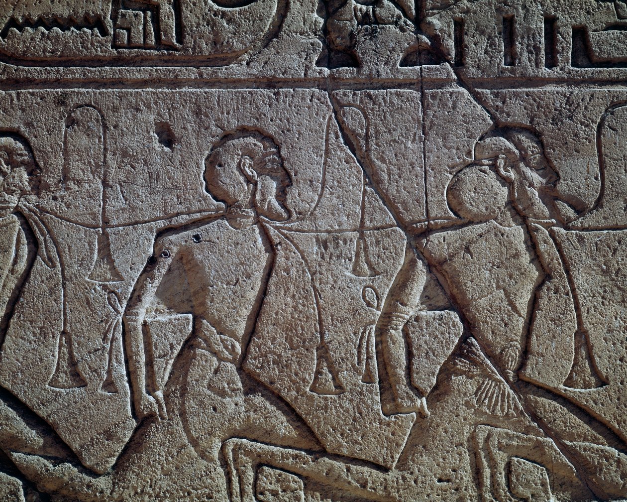 Prigionieri assiri di Ramesse II, rilievo, Tempio Principale di Abu Simbel (Patrimonio dell