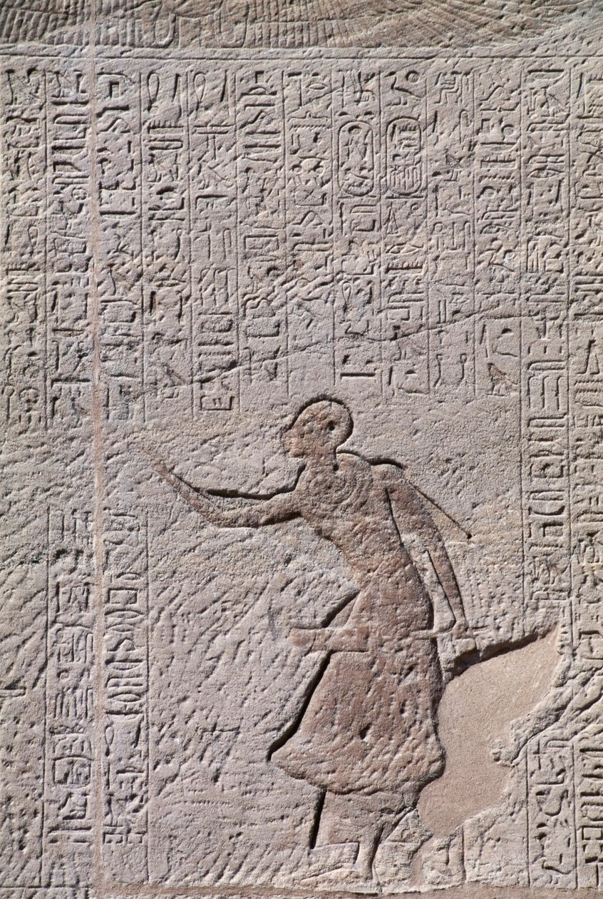 Bassorilievo del Piccolo Tempio di Hathor, dedicato alla Regina Nefertari, Abu Simbel da Egyptian 19th Dynasty