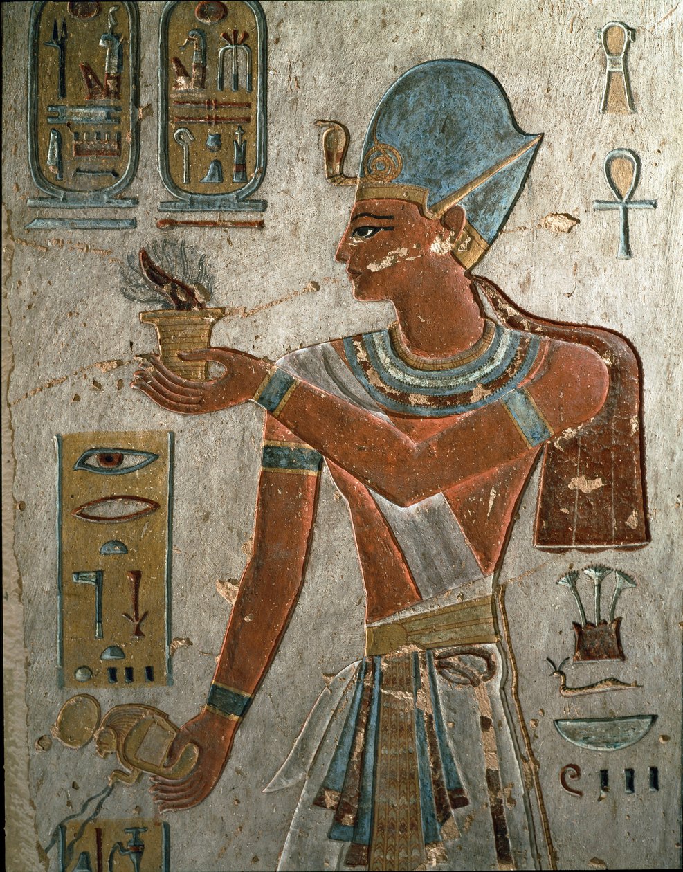 Antichità egiziane: il faraone Ramses I (1320-1310 a.C.) rappresenta l