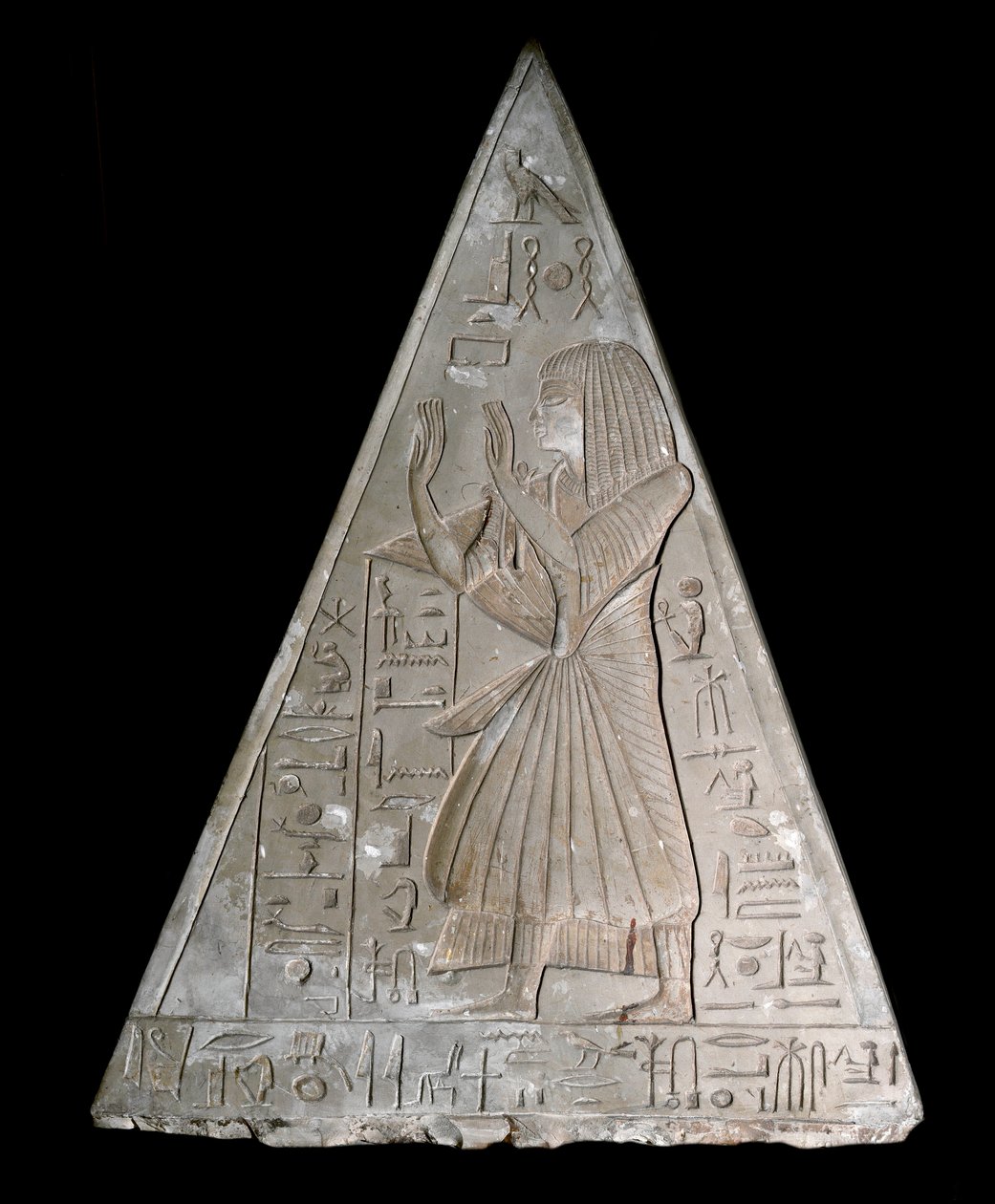 Antichità egizia: punta della piramide della cappella di Ramose da Egyptian 19th Dynasty