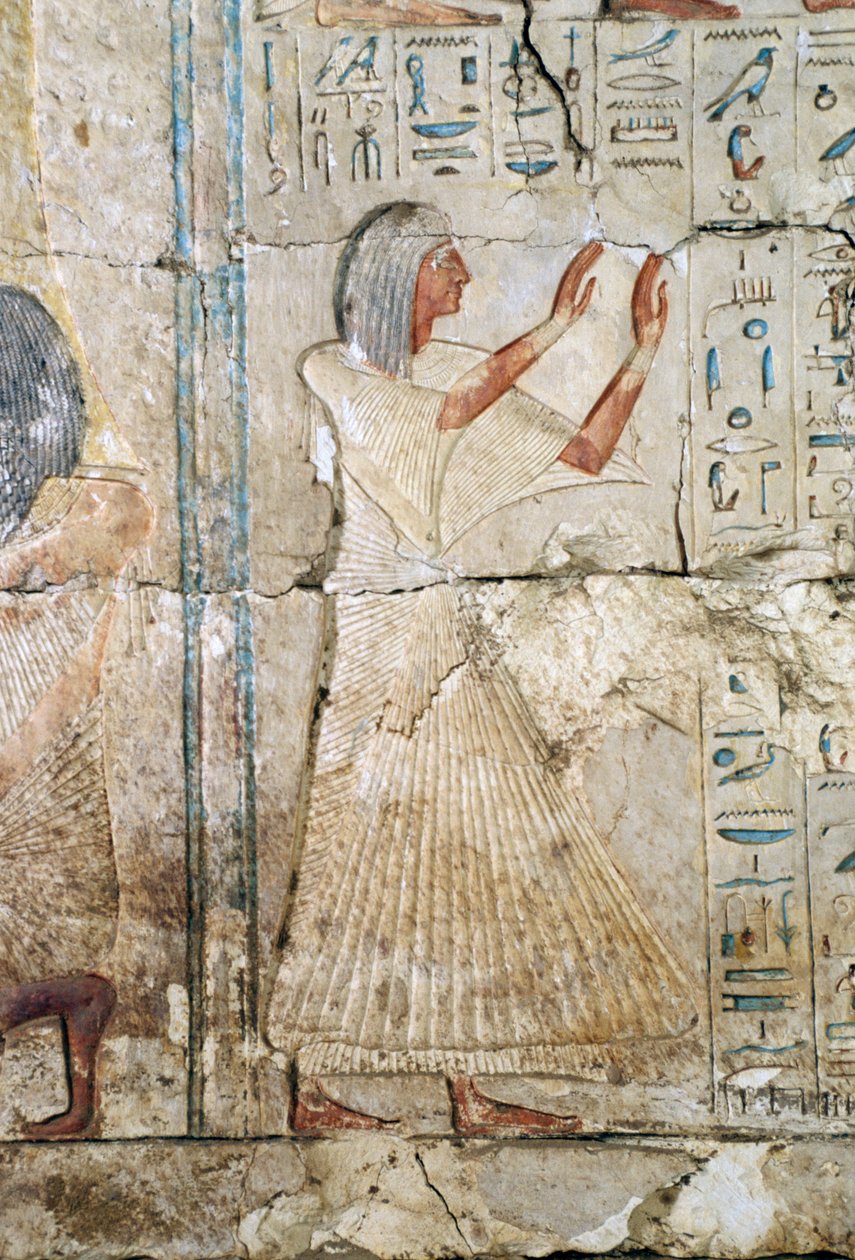 Rilievo dalla tomba di Netcherouymes, alto funzionario di Ramses II, 2475 a.C., Saqqara, Civiltà Egizia, Nuovo Regno, Dinastia XIX da Egyptian 19th Dynasty