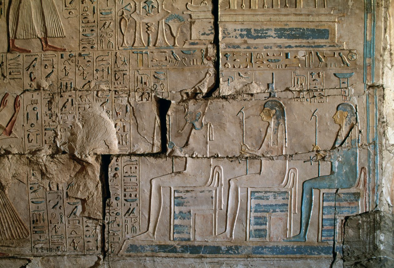 Rilievo dalla Tomba di Netcherouymes, alto funzionario di Ramses II, Saqqara, Civiltà Egizia, Nuovo Regno, Dinastia XIX da Egyptian 19th Dynasty