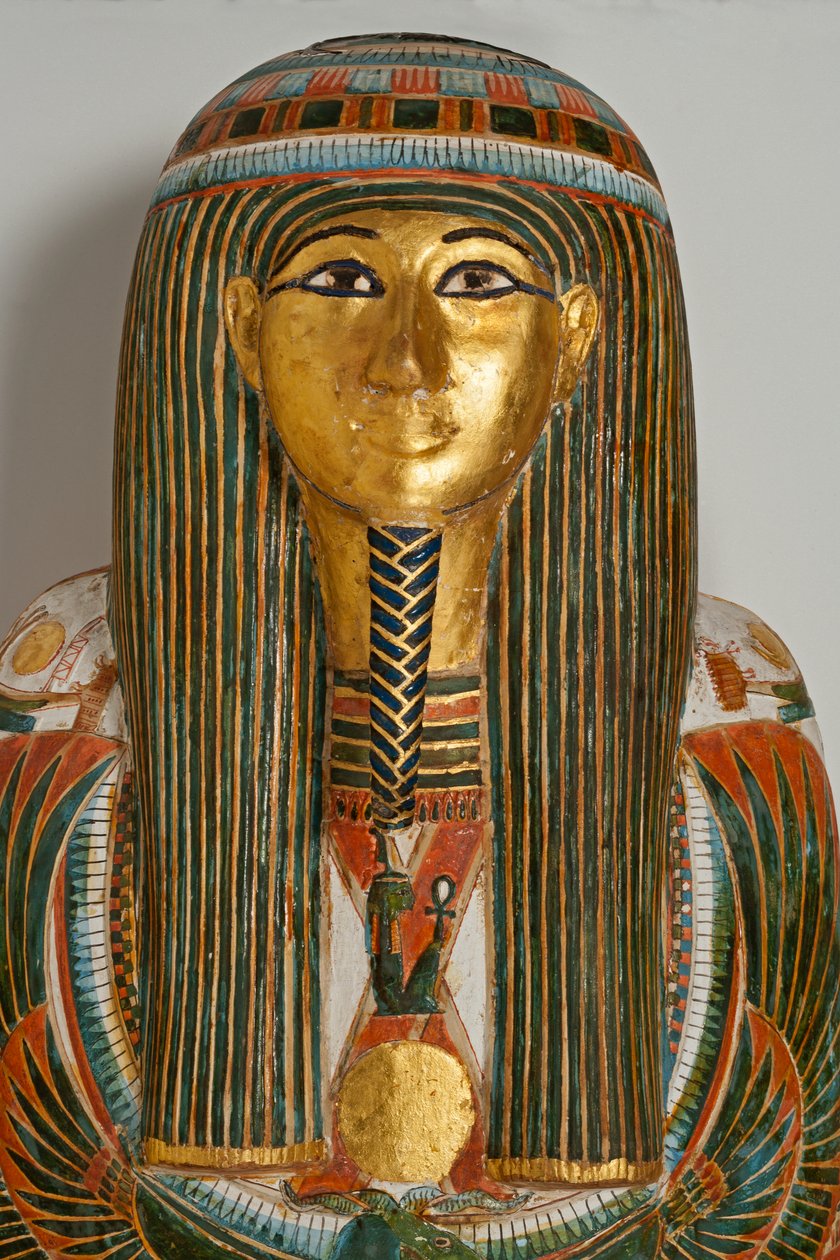 Corredo funerario. Bara del sacerdote capo di Karnak, Nekht-ef-Mut, 924-889 a.C. (legno dipinto) da Egyptian 22nd Dynasty