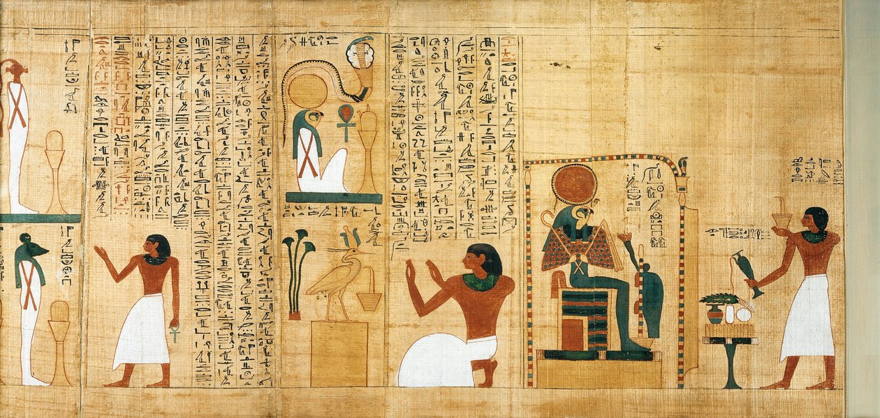 Papiro mitologico di Imenemsauf, Capo portatore di Amon (dettaglio) da Egyptian 22nd Dynasty