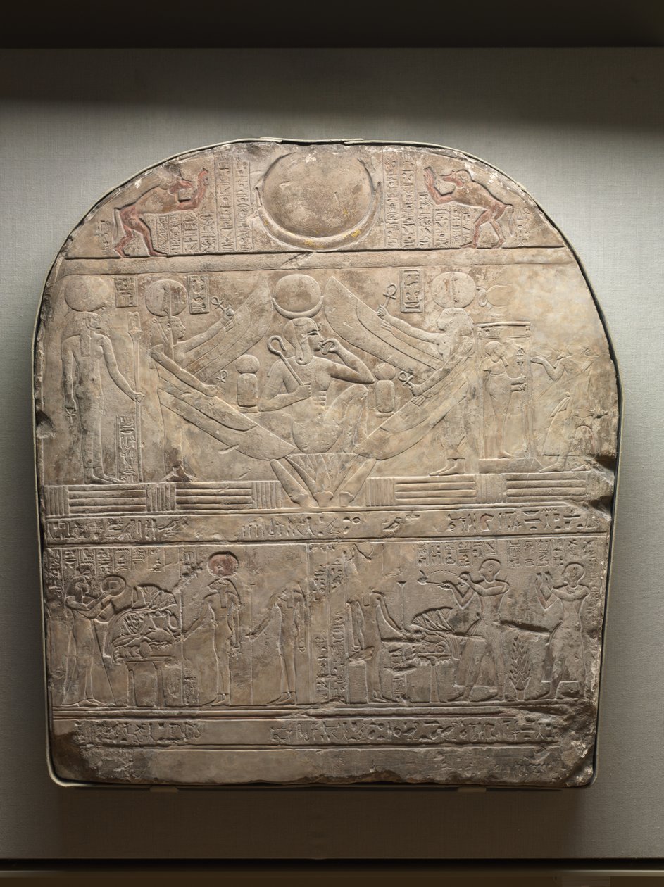 Stele del Sommo Sacerdote di Ptah, Shedsunefertem, 945-924 a.C. da Egyptian 22nd Dynasty