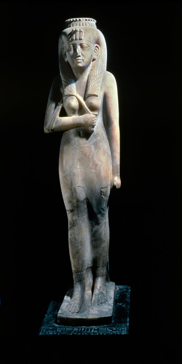 Amenirdis I (alabastro e basalto) da Egyptian 25th Dynasty