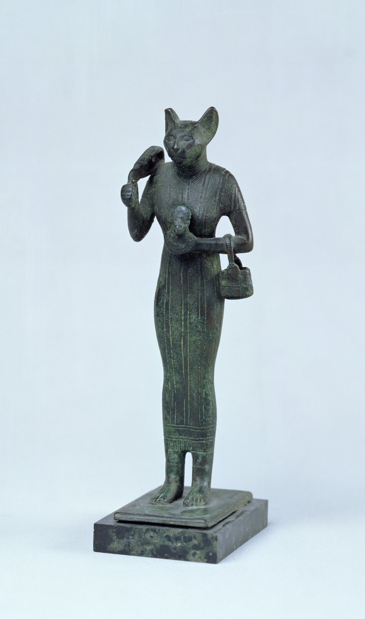 Statuetta della dea Bastet, Terzo Periodo Intermedio da Egyptian 25th Dynasty