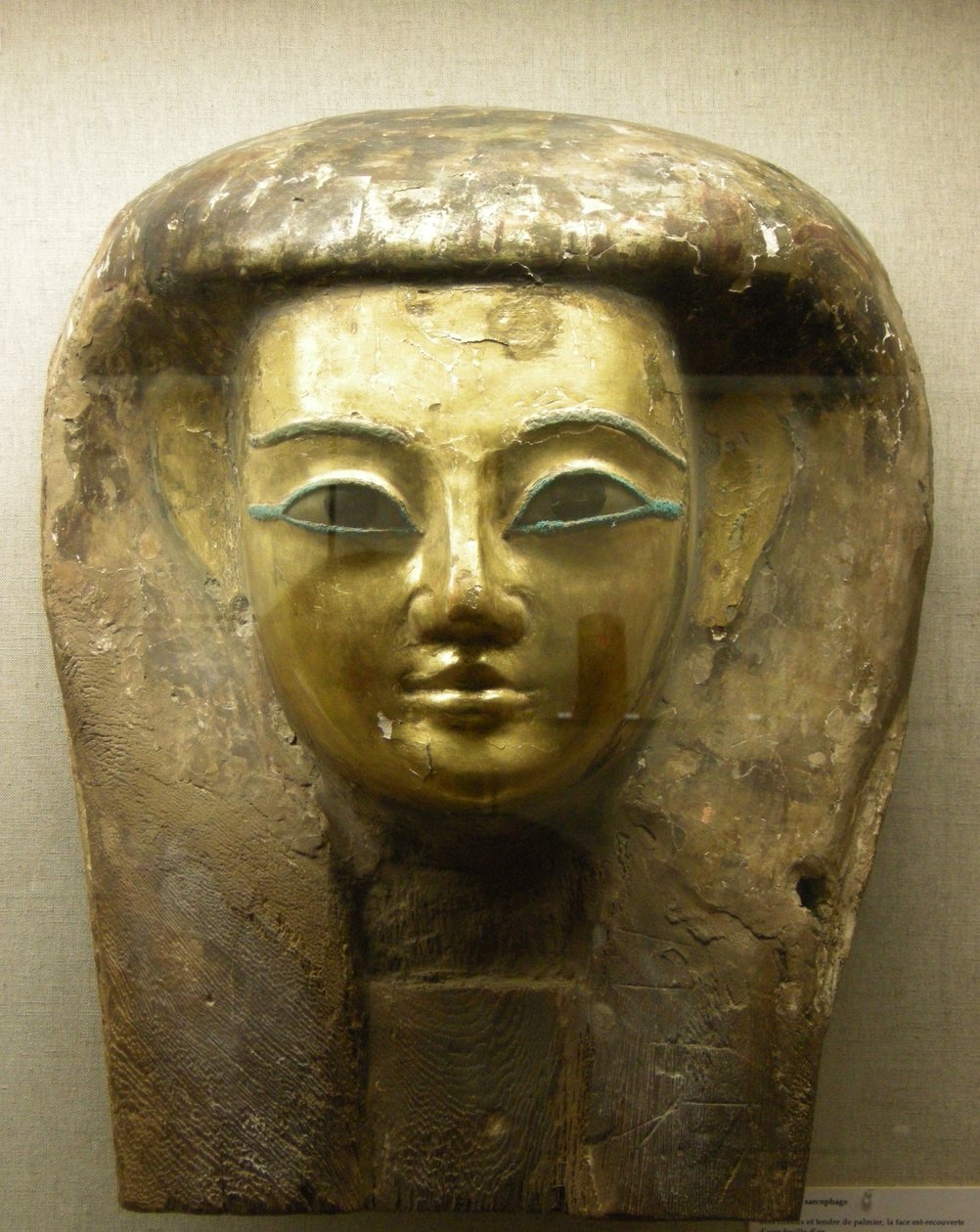 Testa da un sarcofago, Periodo Sait da Egyptian 26th Dynasty