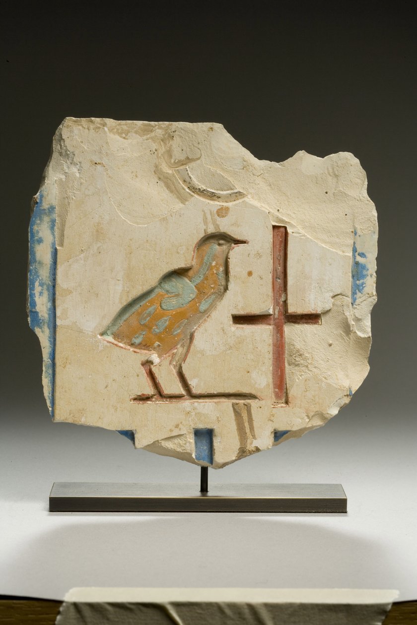 Frammento di rilievo, Periodo Tardo Dinastico (calcare) da Egyptian 26th Dynasty