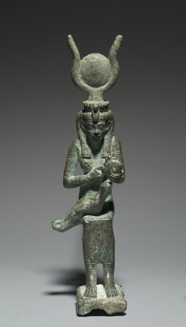 Statuetta di Iside e Horus, 664-30 a.C. da Egyptian 26th Dynasty