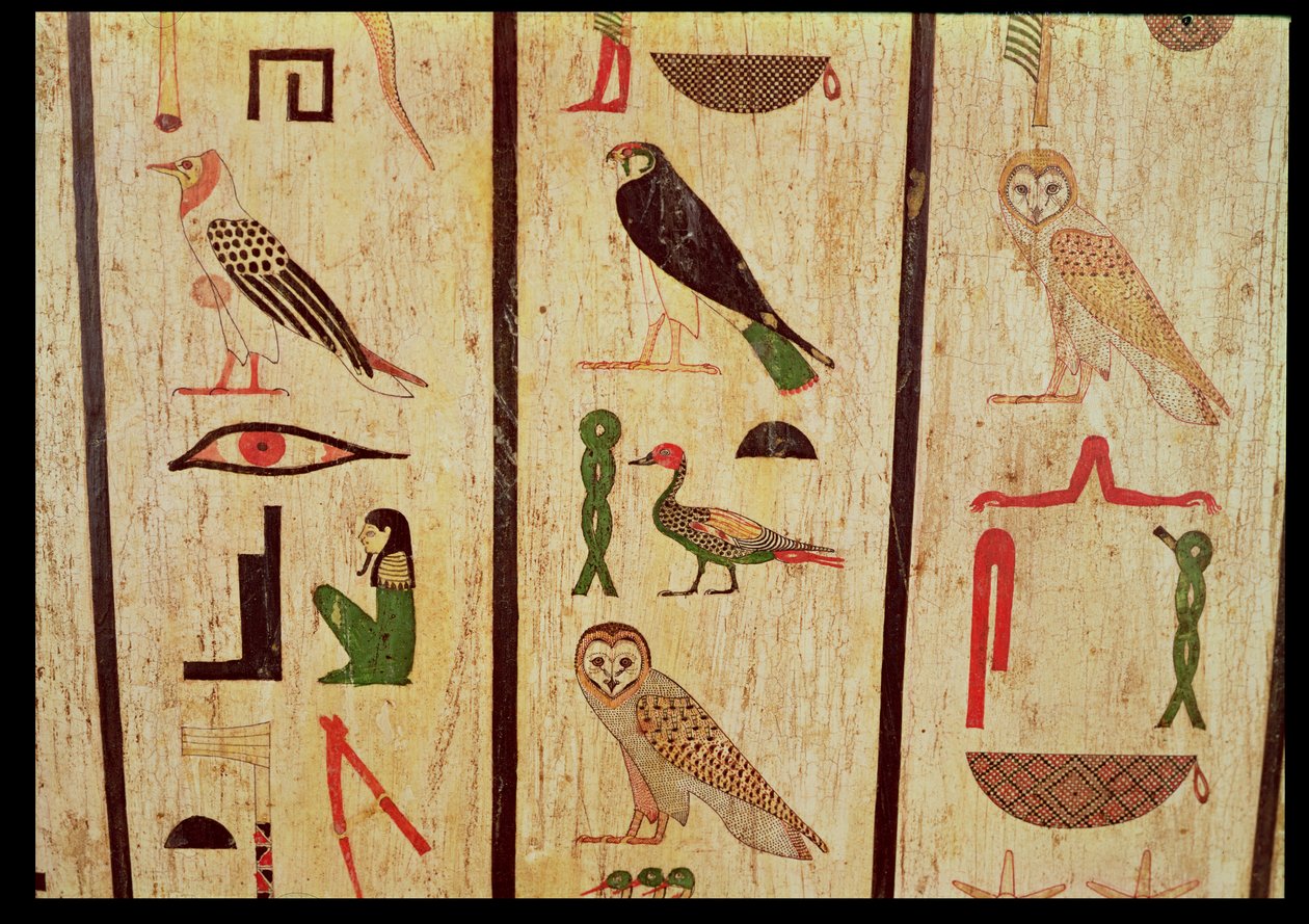 Sarcofago di Psamtik I (664-610 a.C.) (dettaglio) da Egyptian 26th Dynasty