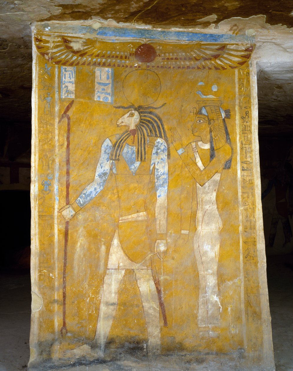 Dipinti murali dalla Tomba di Pa Nentwy, Oasi di Bahariya, Giza, Egitto. Civiltà egizia, XXVI Dinastia, 663-525 a.C. da Egyptian 26th Dynasty