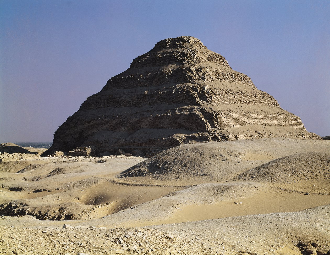 Piramide a gradoni del re Djoser (c.2667-2648 a.C.) Antico Regno da Egyptian 3rd Dynasty
