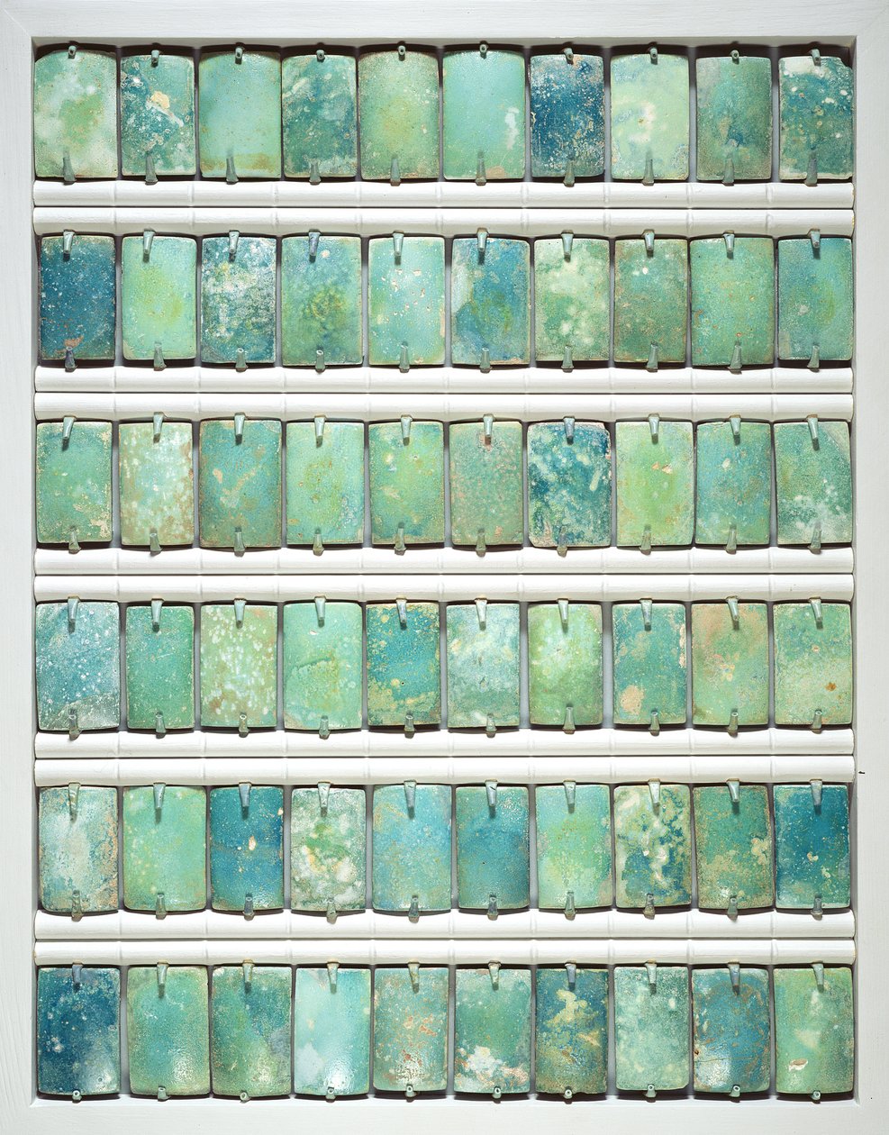 Piastrelle, dalla piramide a gradoni di Djoser, Saqqara, Antico Regno, 2667-2648 a.C. da Egyptian 3rd Dynasty