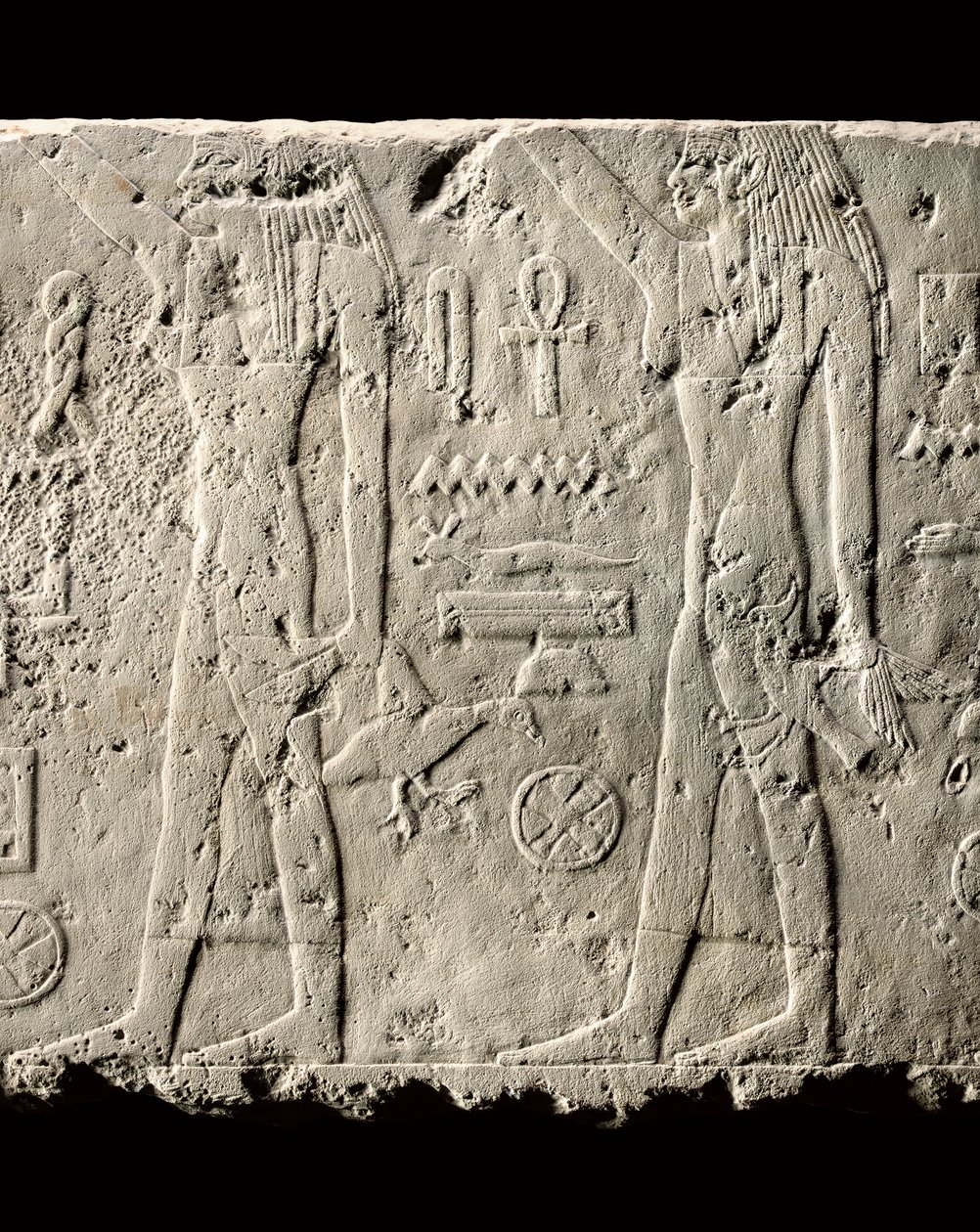 (dettaglio) del rilievo di Pehenuka, Antico Regno, 2465-2323 a.C. da Egyptian 5th Dynasty