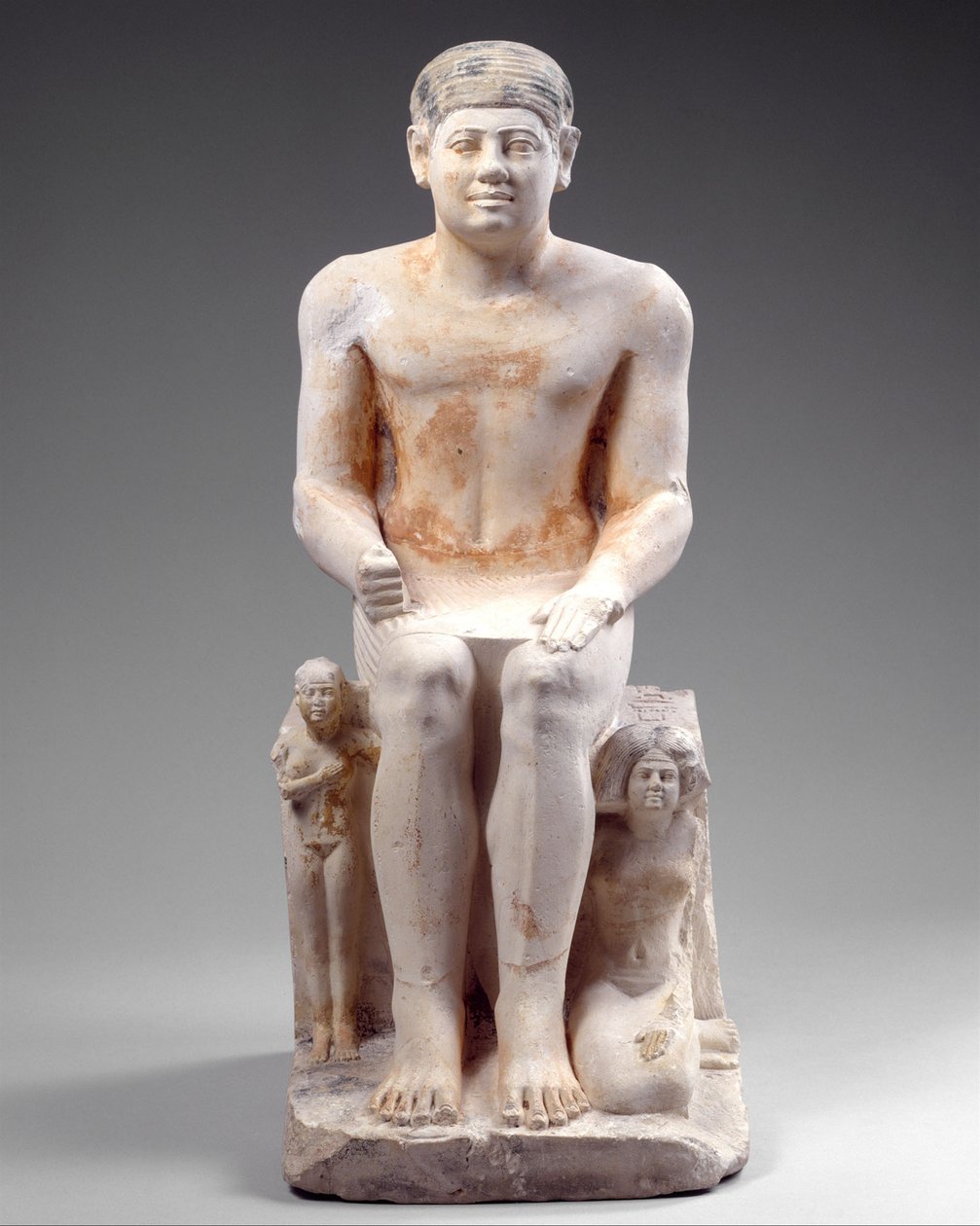 Nikare con sua moglie e sua figlia, c.2420-2389 a.C. da Egyptian 5th Dynasty
