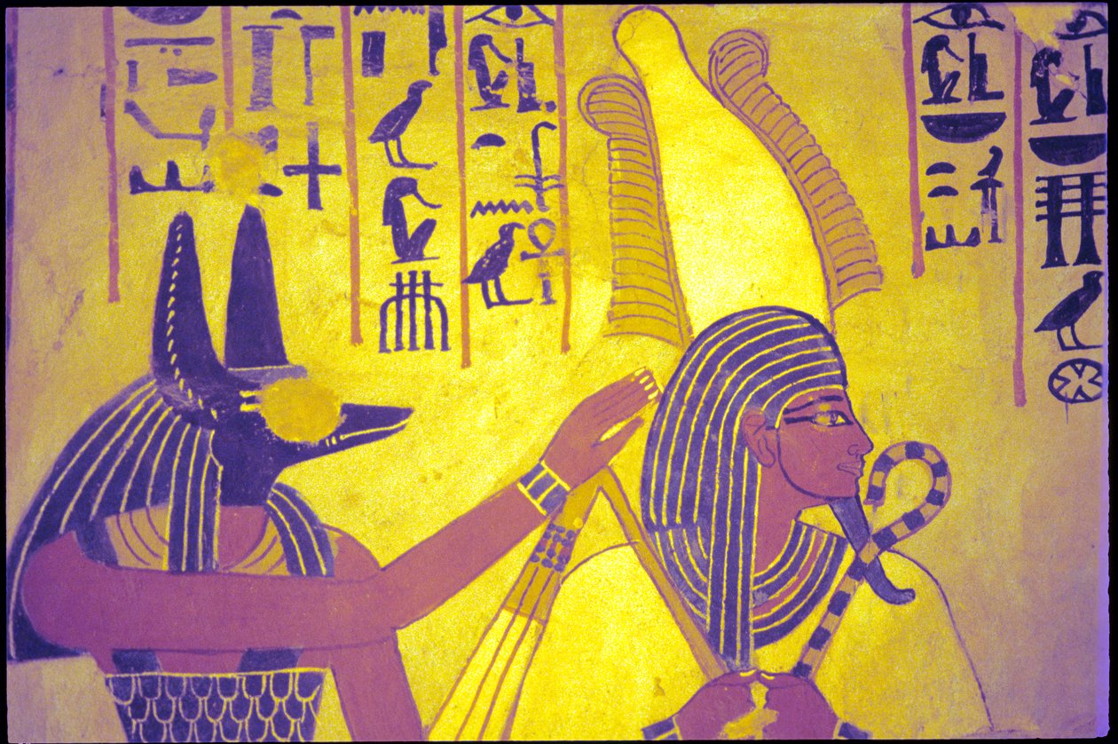 Antico Egitto, dipinto murale, Tomba di Sennufer, Tomba dei Nobili, Tebe da Egyptian Egyptian