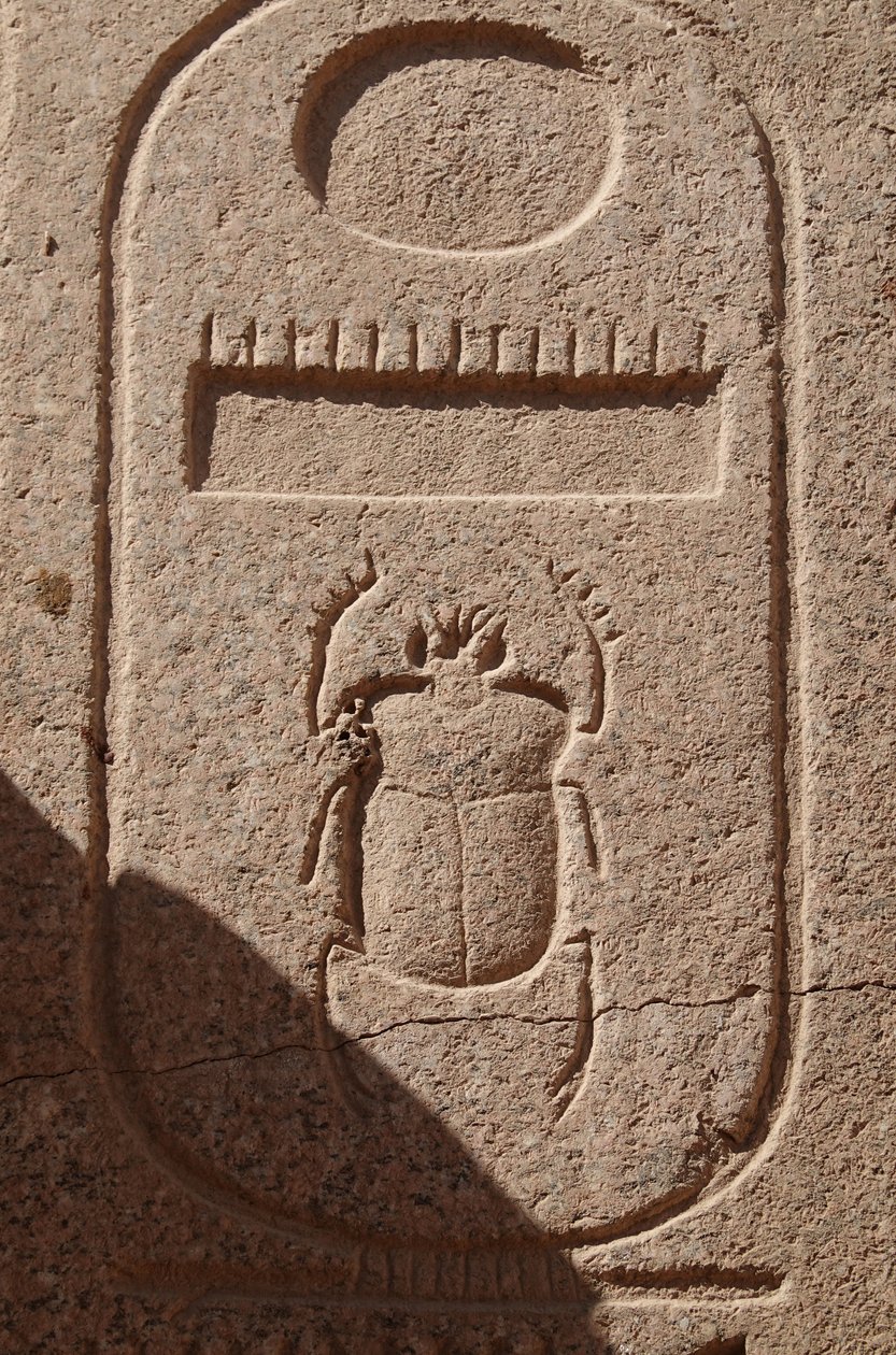 Scarabeo, emblema del potere reale, sito di Karnak da Egyptian Egyptian