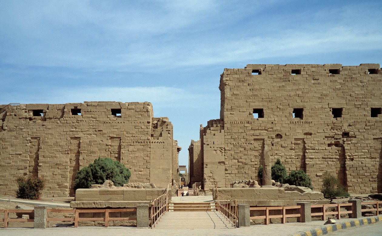 Antichità egizia: vista del tempio di Karnak. Egitto da Egyptian Egyptian